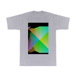 RGB (red gren blue) pixel grid planes crossing at right angles T Shirt