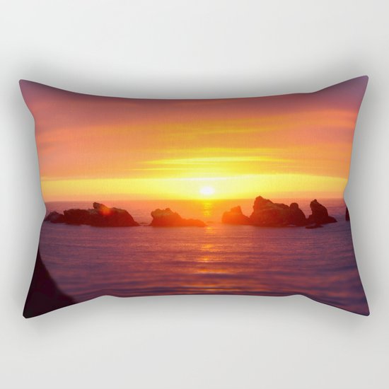 Colorful ocean Rectangular Pillow