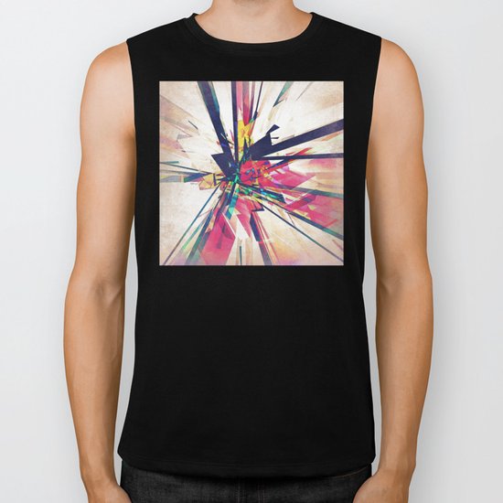 Abstract Geometry Biker Tank