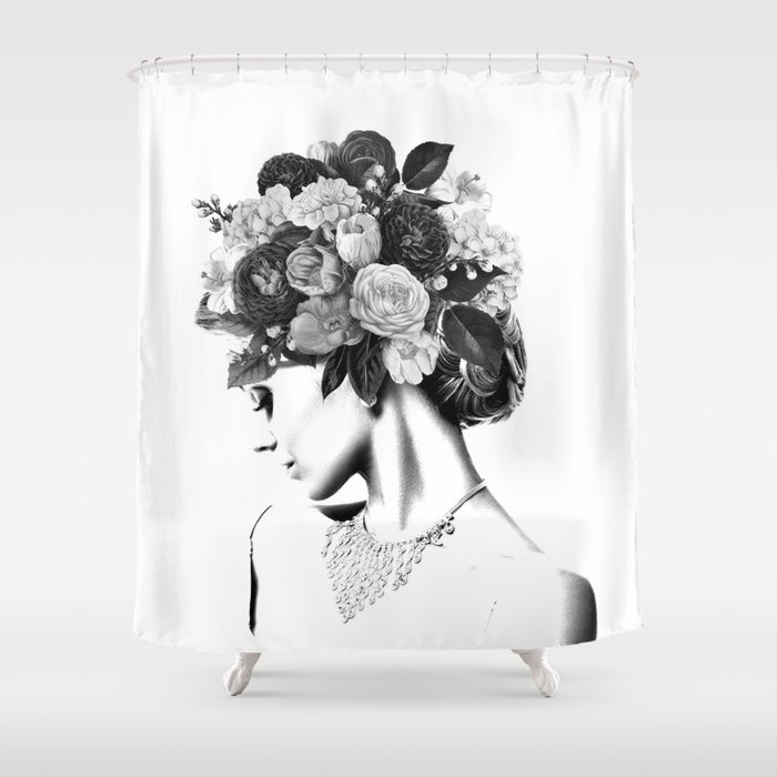 Floral IV Shower Curtain