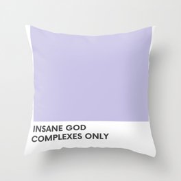 God Complex Throw Pillow