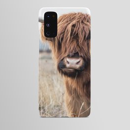 Highland Cow Landscape Android Case