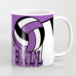 Volleyball Sport Game - Net - Purple Mug