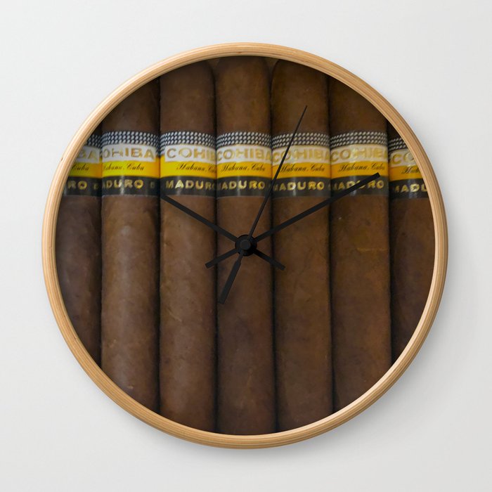 Cuban Cohibas Wall Clock