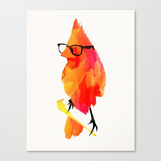 Punk bird Canvas Print