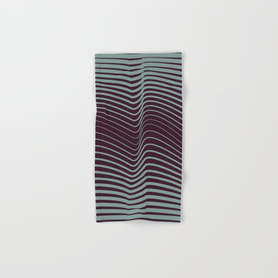 OpArt WaveLines 1 Hand & Bath Towel