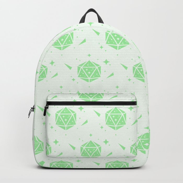 Green D20 DND Dungeons & Dragons Dice Backpack