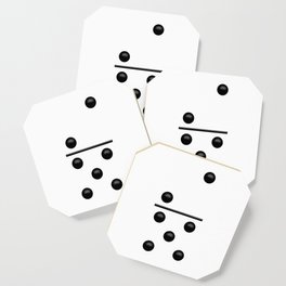 White Domino / Domino Blanco Coaster