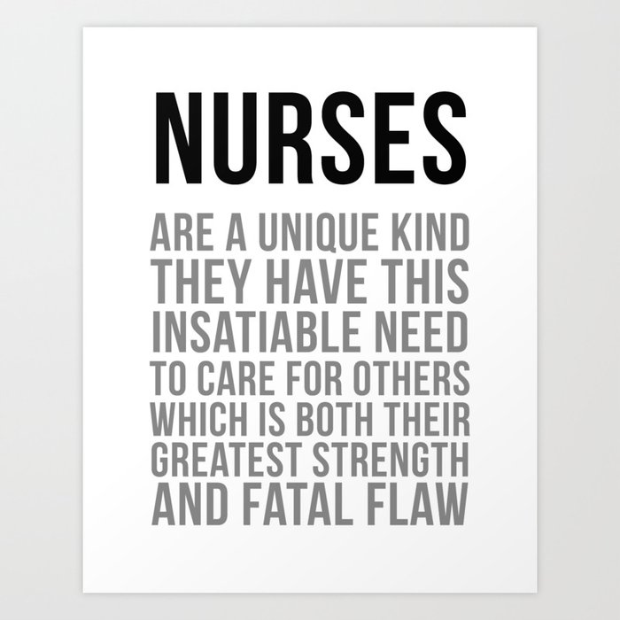 Nurses Are A Unique Kind, Nurse Quotes, Nurse Wall Art, Nurse Gifts ...