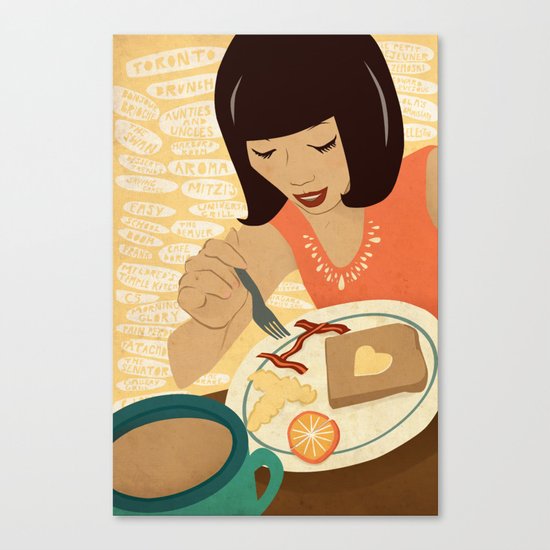 Toronto Brunch Canvas Print