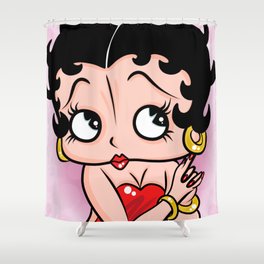 Betty Boop OG by Art In The Garage Shower Curtain