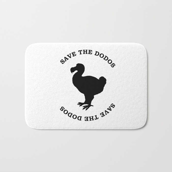 save the dodos Bath Mat