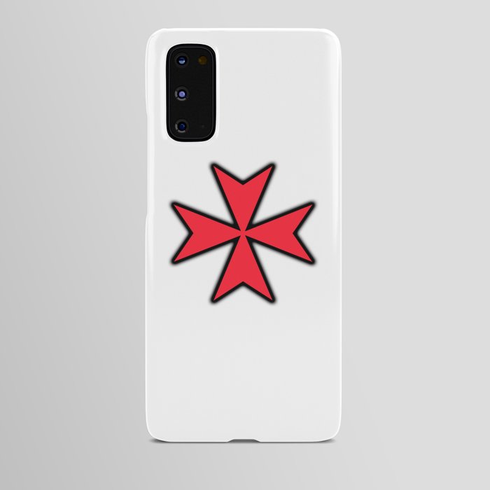 AMALFI CROSS RED black Android Case