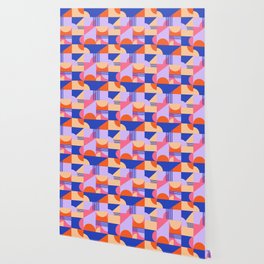 Artsy Geometric Retro Vibes Wallpaper
