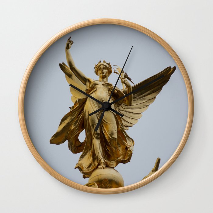 Victory atop Victoria Monument Buckingham Palace London England Wall Clock