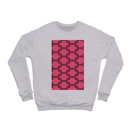 Black and Pink Tessellation Line Pattern 2 Pairs DE 2022 Popular Color Pink Punch DE5048 Crewneck Sweatshirt