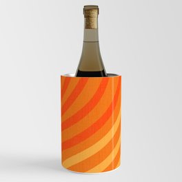 Summer Waves Orange Stripes Wine Chiller