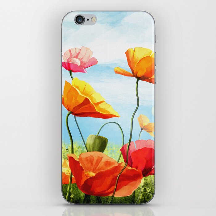 floral painting iPhone Skin