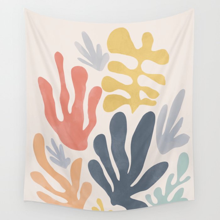 Matisse Cutouts Homage Abstract Painting Wall Tapestry by Baroo Bloom Society6