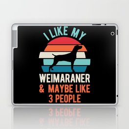 Funny Weimaraner Dog Laptop Skin