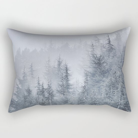 Early moorning... Into the woods Rectangular Pillow