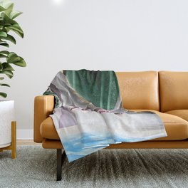 'We Came Here to Shine' - Billy Rose's Acquacade Art Deco 1920's Theatrical Portrait Throw Blanket