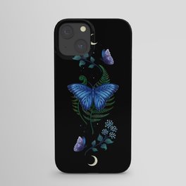 Blue Morpho Butterfly iPhone Case