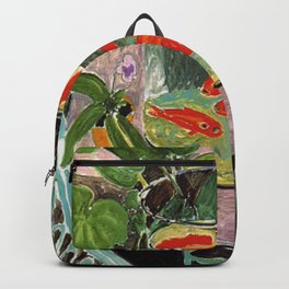 Henri Matisse The Goldfish Backpack | Plants, Dali, Joanmiro, Abstract, Artist, Henrimatisse, Impressionism, Blue, Water, Picasso 