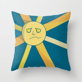 Face of the Sun Throw Pillow