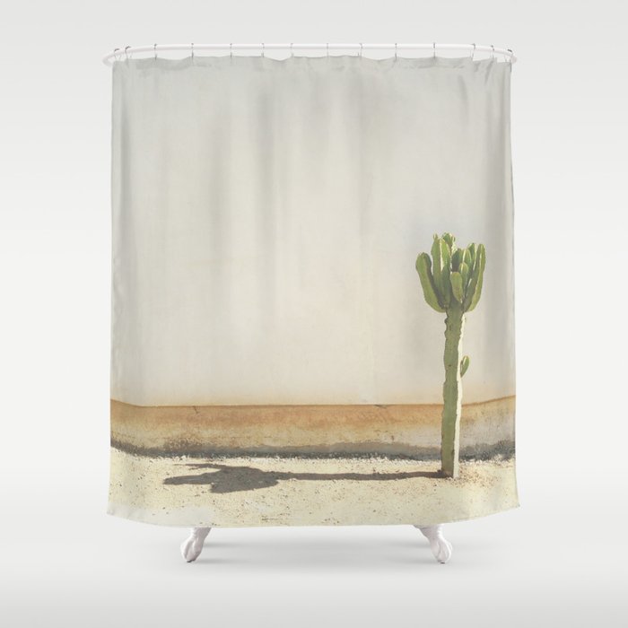 Cactus - Taupe Shower Curtain