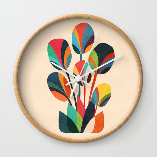 Ikebana - Geometric flower Wall Clock