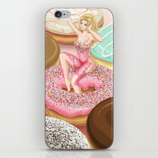 Donut Girl iPhone & iPod Skin