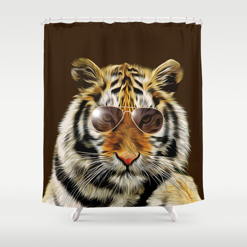 In The Eye Of The Tiger Shower Curtain By Tr3art Society6