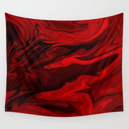 Blood Red Marble Wall Tapestry
