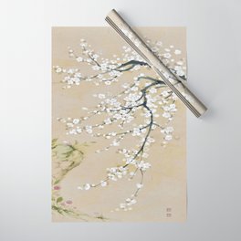 Ume flower painting,korean painting. chinoiserie. Wrapping Paper