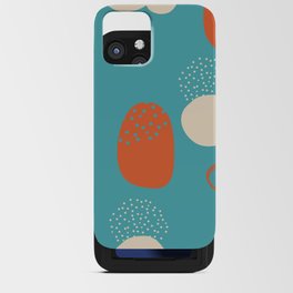 modern art pattern - teal iPhone Card Case