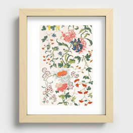 Chinese Floral Pattern 14 Recessed Framed Print