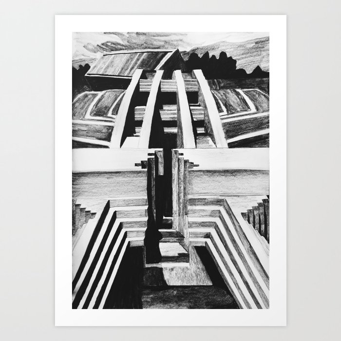 Carlo Scarpa- Italian Brutalsit Architecture Art Print