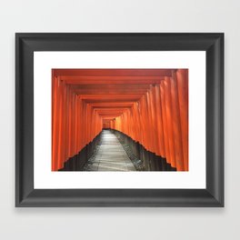 Red Shrine Framed Art Print