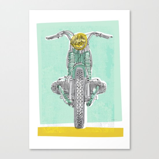 Vintage BMW Motorcycle Canvas Print