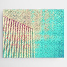 Florida skyscraper abstract architecture construction patina Jigsaw Puzzle
