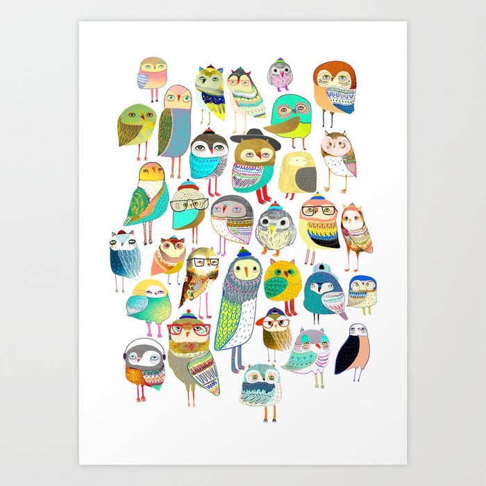 Owls Owl Illustration Art Decor Pattern Design Owls Owl Illustration Art Decor Pattern Design