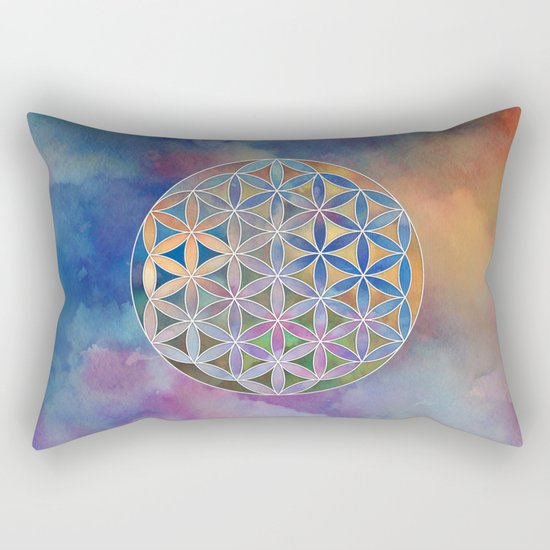 The Flower of Life in the Sky Rectangular Pillow