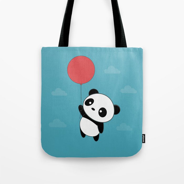 Kawaii Cute Panda Flying Tote Bag