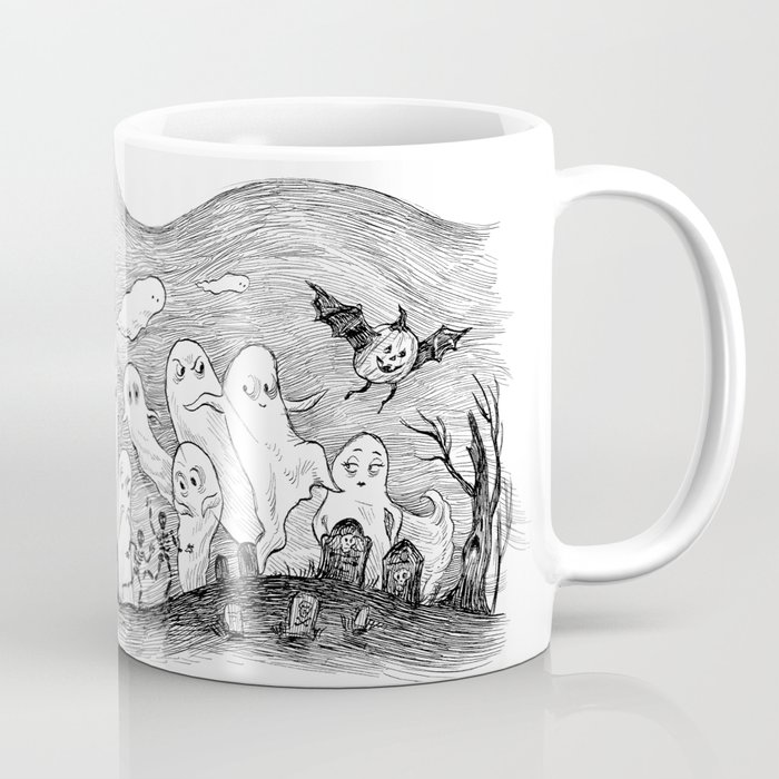 Spooky Ghosts Coffee Mug