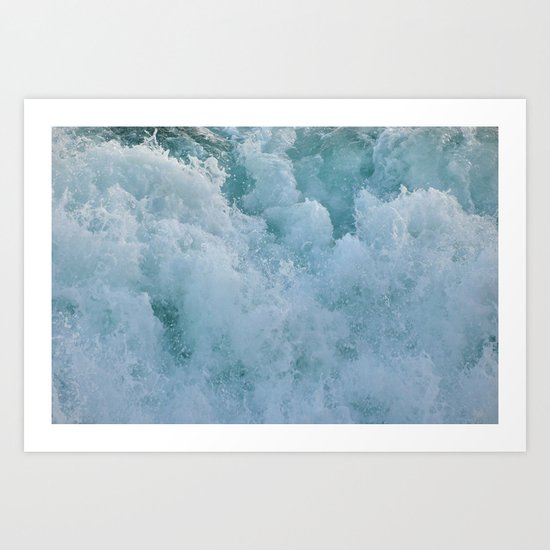 BUBBLES ON THE OCEAN Art Print