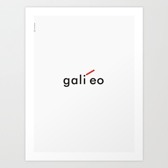 Galileo Art Print
