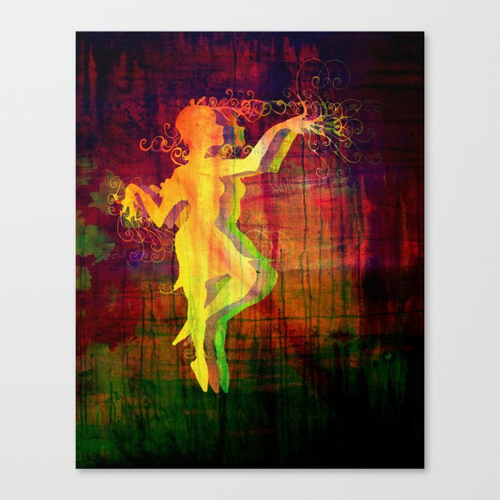 Alice Dancing Darkly Canvas Print
