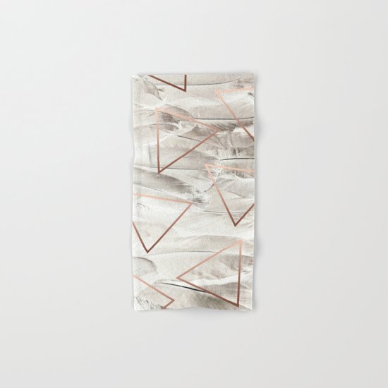 Feathers & Copper #society6 #decor #buyart Hand & Bath Towel