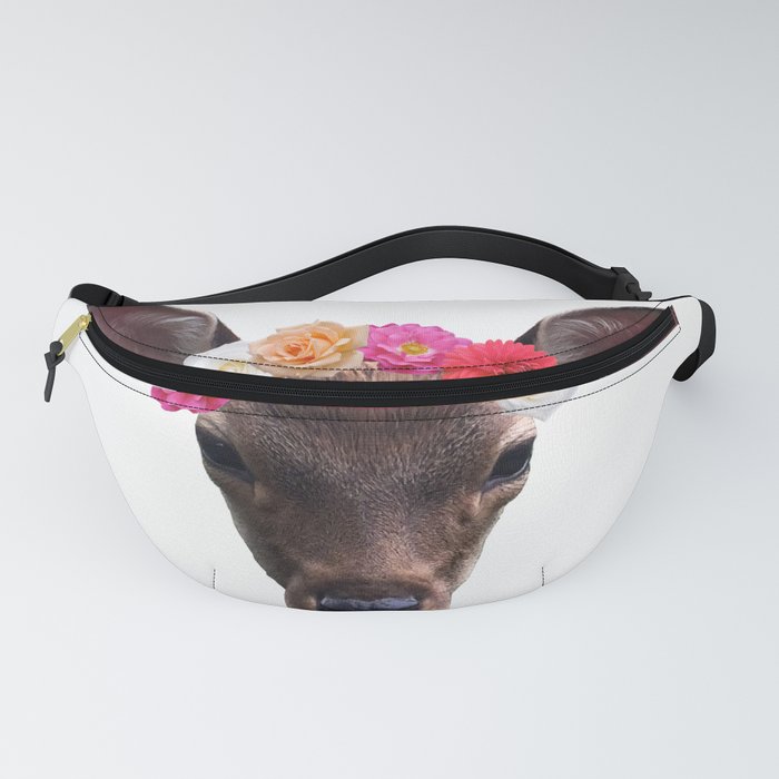 Decorated Deer White Fanny Pack By Clairecoon Society6
